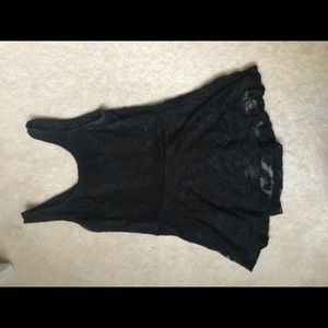 Black lace blouse